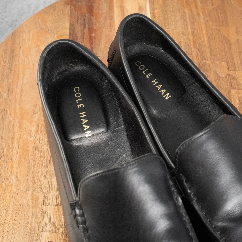 Cole Haan Loafer Mens Size 9 Black Good Leather Slip On C24509 Casual Round Toe